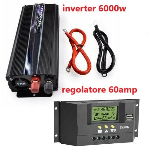 Inverter 6000w con regolatore - inverter,